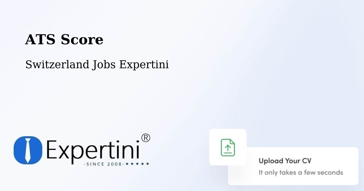 Resume ATS Score & Job Description Match Tool – Seon - Switzerland Jobs Expertini
